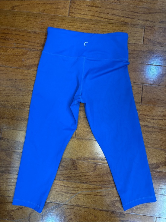 Zyia Active Pants - ZYIA active women’s cropped blue floral leggings size 4